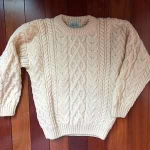 Irish knit 100% wool kids sweater